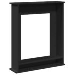 vidaXL Obloženie krbu čierne 75x20x87,5 cm kompozitné drevo – Obrázok 6