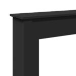 vidaXL Obloženie krbu čierne 75x20x87,5 cm kompozitné drevo – Obrázok 7