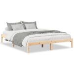 vidaXL Extra dlhá posteľ bez matraca 160x210 cm masívna borovica – Obrázok 2