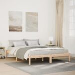 vidaXL Extra dlhá posteľ bez matraca 160x210 cm masívna borovica