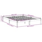 vidaXL Extra dlhá posteľ bez matraca biela 160x210 cm masívna borovica – Obrázok 9