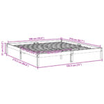 vidaXL Extra dlhá posteľ bez matraca 180x210 cm masívna borovica – Obrázok 9
