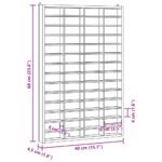 vidaXL obývacia stena s 56 priehradkami 40x4,5x60 cm – Obrázok 9