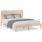 vidaXL Extra dlhá posteľ bez matraca 140x210 cm masívne drevo – Obrázok 2