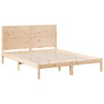 vidaXL Extra dlhá posteľ bez matraca 140x210 cm masívne drevo – Obrázok 3