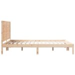 vidaXL Extra dlhá posteľ bez matraca 140x210 cm masívne drevo – Obrázok 5