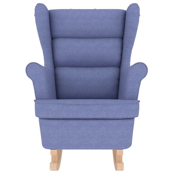 vidaXL Hojdacie kreslo Jeans Blue 74x90x102 cm Látka – Obrázok 4