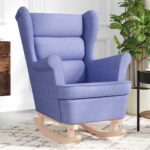 vidaXL Hojdacie kreslo Jeans Blue 74x90x102 cm Látka