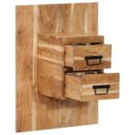 vidaXL Nočný stolík 60x32x80 cm, akáciový masív – Obrázok 12