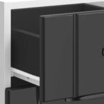 vidaXL Kuchynská spodná skrinka Lucca, čierna, kompozitné drevo – Obrázok 9