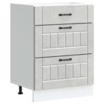 vidaXL Kuchynská spodná skrinka Lucca, betónovo sivé, kompozitné drevo – Obrázok 2