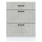 vidaXL Kuchynská spodná skrinka Lucca, betónovo sivé, kompozitné drevo – Obrázok 4