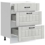 vidaXL Kuchynská spodná skrinka Lucca, betónovo sivé, kompozitné drevo – Obrázok 5