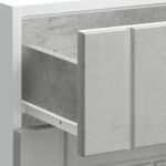 vidaXL Kuchynská spodná skrinka Lucca, betónovo sivé, kompozitné drevo – Obrázok 9