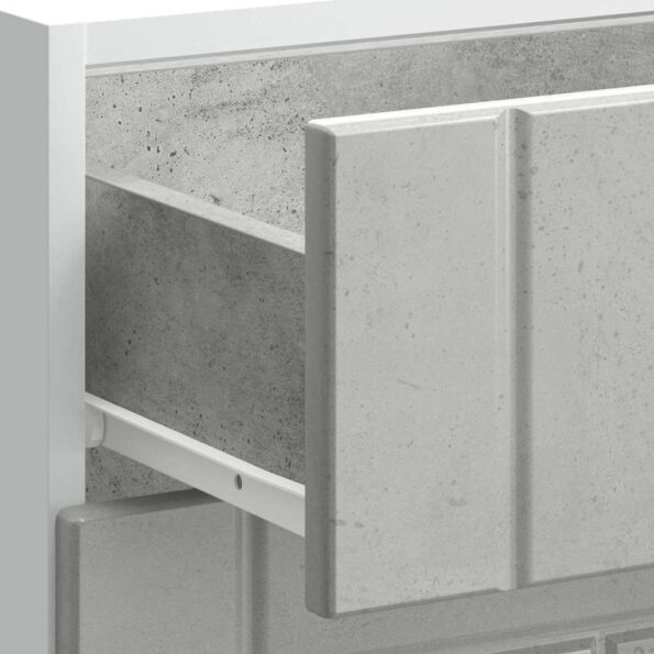 vidaXL Kuchynská spodná skrinka Lucca, betónovo sivé, kompozitné drevo – Obrázok 9