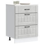 vidaXL Kuchynská spodná skrinka Lucca, betónovo sivé, kompozitné drevo