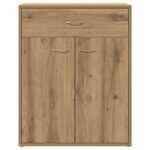 vidaXL Komoda dub artisan 60x30x75 cm kompozitné drevo – Obrázok 4