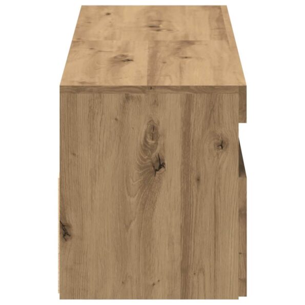 vidaXL TV skrinky s LED svetlami 2 ks dub artisan kompozitné drevo – Obrázok 9