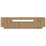 vidaXL TV skrinka s LED dub artisan 160x35x40 cm kompozitné drevo – Obrázok 7