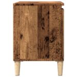 vidaXL TV skrinka lesklá staré drevo 102x35x50 cm spracované drevo – Obrázok 5
