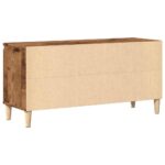 vidaXL TV skrinka lesklá staré drevo 102x35x50 cm spracované drevo – Obrázok 6