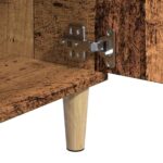 vidaXL TV skrinka lesklá staré drevo 102x35x50 cm spracované drevo – Obrázok 7