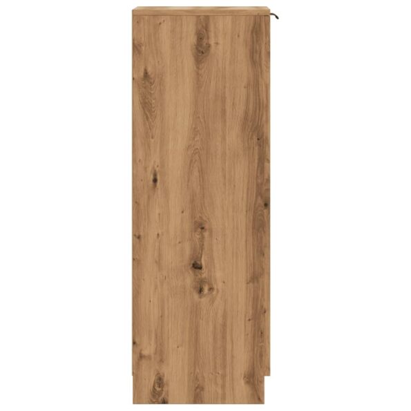 vidaXL Botník dub artisan 29,5x35x100,5 cm kompozitné drevo – Obrázok 5