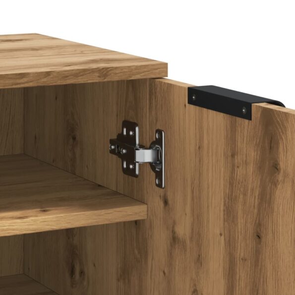 vidaXL Botník dub artisan 29,5x35x100,5 cm kompozitné drevo – Obrázok 8