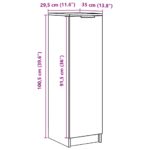 vidaXL Botník dub artisan 29,5x35x100,5 cm kompozitné drevo – Obrázok 10