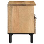VidaXL TV skrinka Hnedá 70x33x46 cm Masívne drevo Mango – Obrázok 4