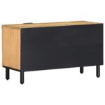 VidaXL TV skrinka Hnedá 80x31,5x46 cm Masívne drevo Mango – Obrázok 5