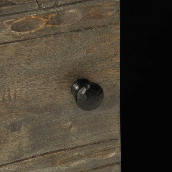 vidaXL konferenčný stolík svetlosivá z masívneho dreva mango – Obrázok 7