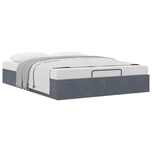 VXL8721158457493_a_en_hd_1.jpg vidaXL Osmanský rám postele bez matraca Tmavosivá 140x190 cm Zamat – Obrázok 2