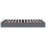 vidaXL Osmanský rám postele bez matraca Tmavosivá 140x190 cm Zamat – Obrázok 6