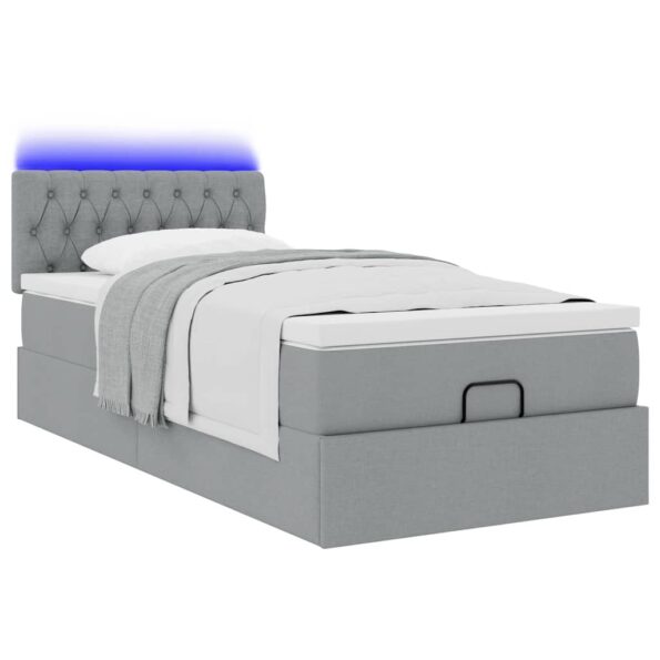 VXL8721158471543_g_en_hd_1.jpg vidaXL Osmanská posteľ s matracom svetlosivá 100x200 cm látka – Obrázok 3