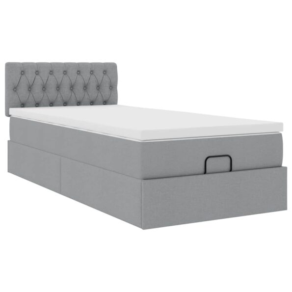 VXL8721158471543_g_en_hd_3.jpg vidaXL Osmanská posteľ s matracom svetlosivá 100x200 cm látka – Obrázok 5