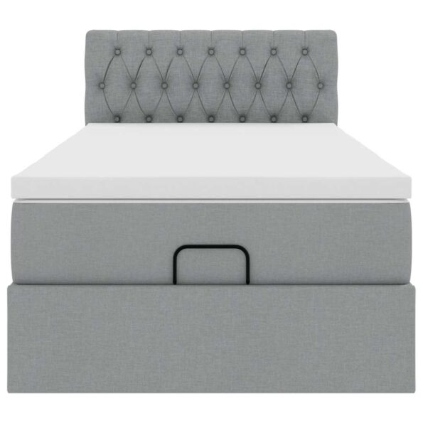 VXL8721158471543_g_en_hd_4.jpg vidaXL Osmanská posteľ s matracom svetlosivá 100x200 cm látka – Obrázok 6