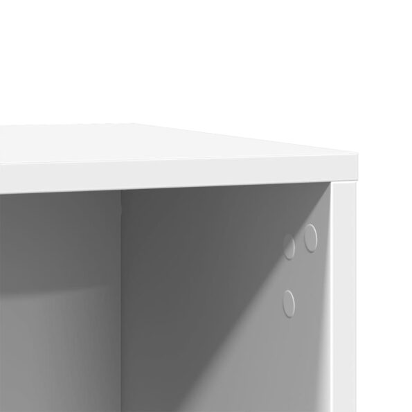 vidaXL Uzavretý box na stelivo, biely 80x50x45 cm, kompozitné drevo – Obrázok 9