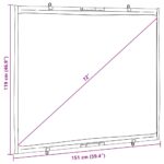 VidaXL premietacie plátno závesné na stenu 72 palcov 4:3 – Obrázok 7