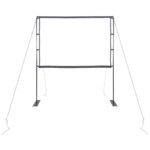 Projekčné plátno vidaXL so stojanmi 84 palcov 4:3 – Obrázok 3