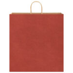 vidaXL Papierové tašky 250 ks s rúčkami, červené, 45x17x48 cm – Obrázok 5