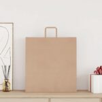 vidaXL Papierové tašky 250 ks s rúčkami, hnedá, 45x17x48 cm – Obrázok 2