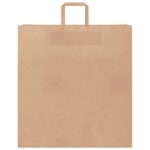 vidaXL Papierové tašky 250 ks s rúčkami, hnedá, 45x17x48 cm – Obrázok 5