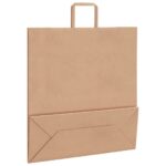 vidaXL Papierové tašky 250 ks s rúčkami, hnedá, 45x17x48 cm – Obrázok 9