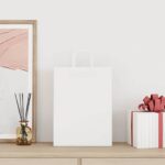 vidaXL Papierové tašky 50 ks s rúčkami, biele, 26x12x35 cm – Obrázok 2