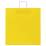 vidaXL Papierové tašky 250 ks s rúčkami, žlté, 45x17x48 cm – Obrázok 4