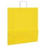 vidaXL Papierové tašky 250 ks s rúčkami, žlté, 45x17x48 cm – Obrázok 9