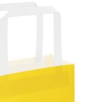 vidaXL Papierové tašky 250 ks s rúčkami, žlté, 45x17x48 cm – Obrázok 10