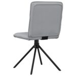 vidaXL Jedálenské stoličky 6 ks svetlosivé látkové – Obrázok 6