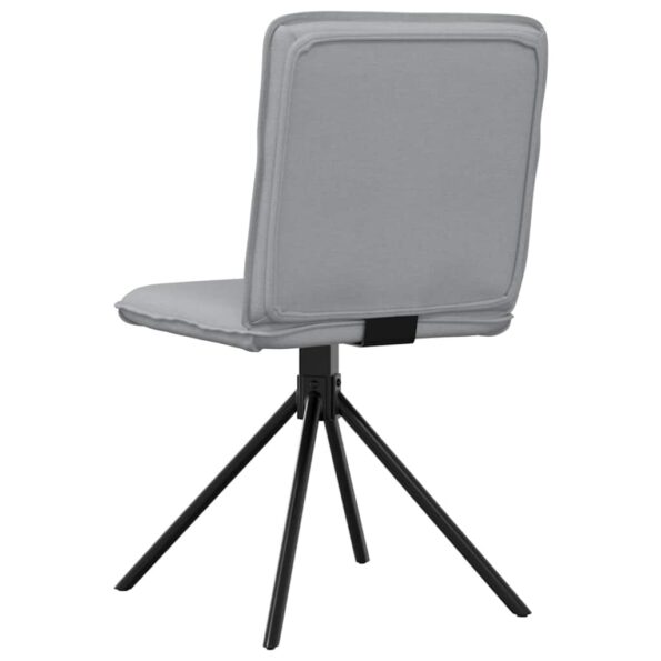 vidaXL Jedálenské stoličky 6 ks svetlosivé látkové – Obrázok 6